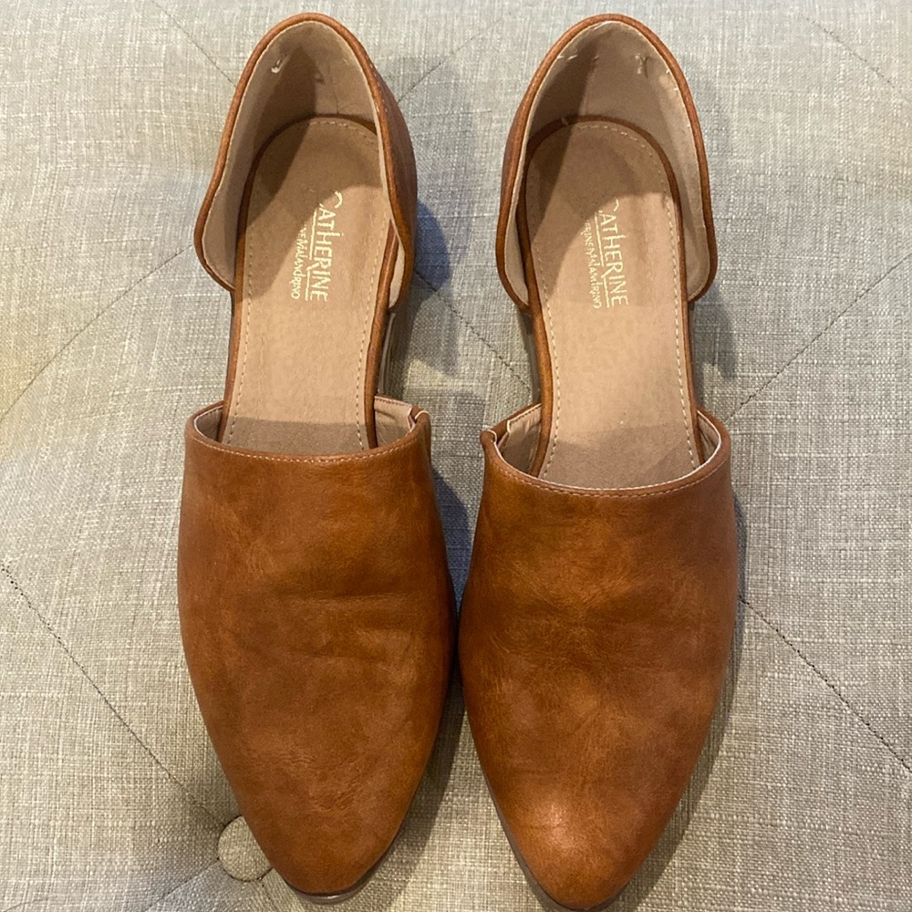 Catherine Malandrino Alaney leather mules